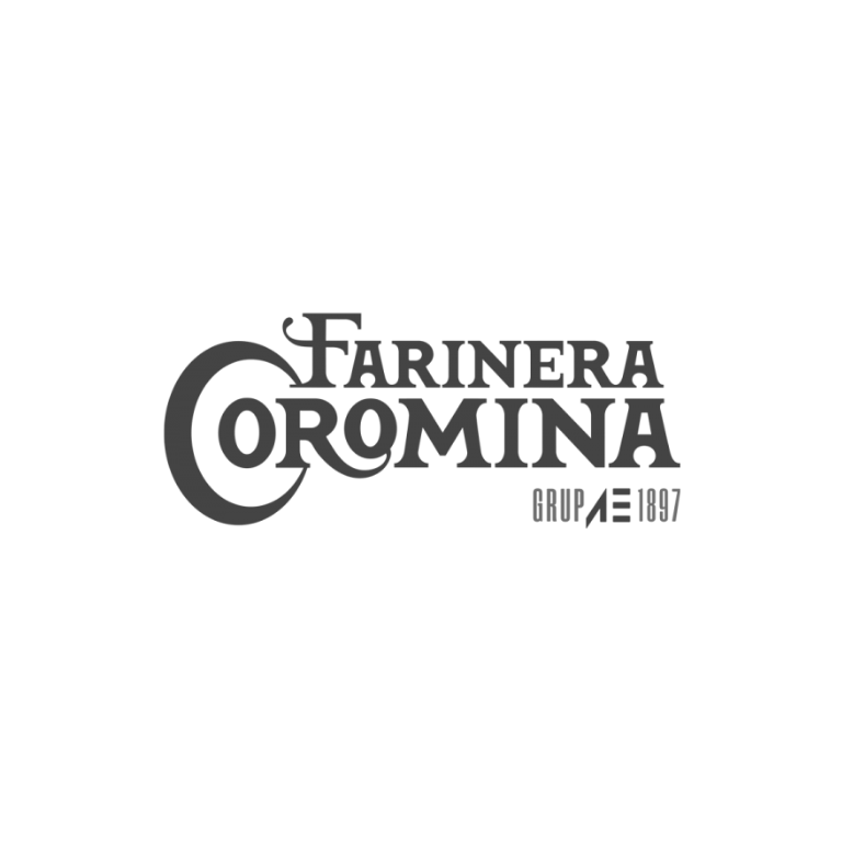 Logo de Farinera Coromina, diseñado con tipografía elegante y estilo clásico.